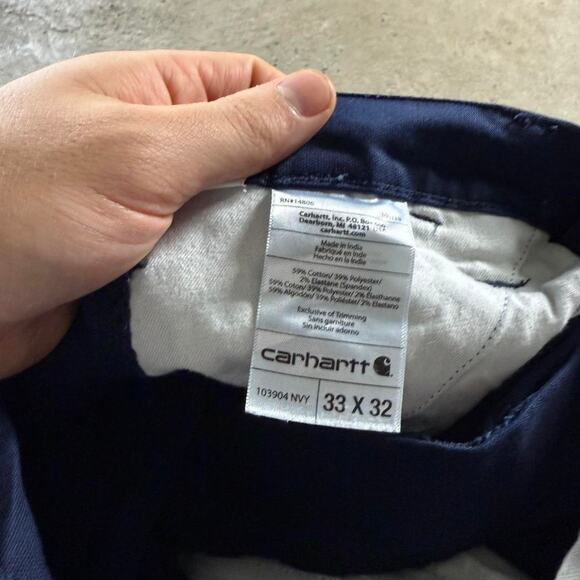 Navy Carhartt Cargo Pants - Picture 5 of 8